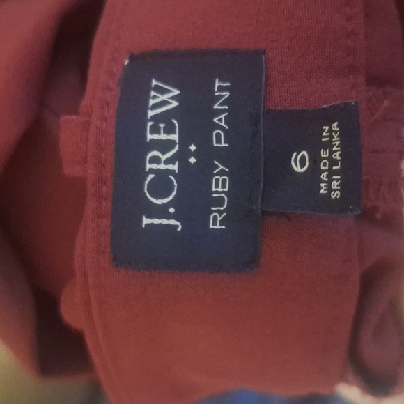 J Crew Slim Cropped Ruby Pants Size 6 - Picture 8 of 8